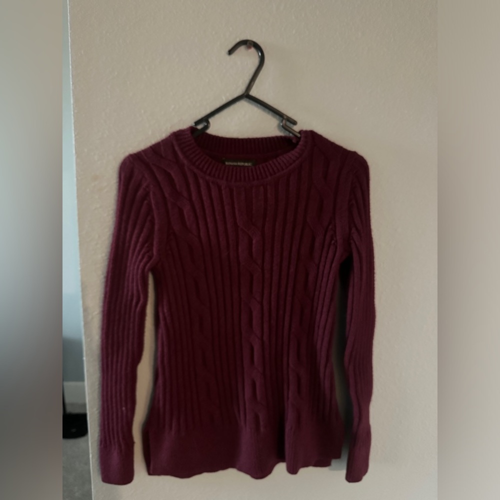 Banana Republic Burgundy Cozy Sweater